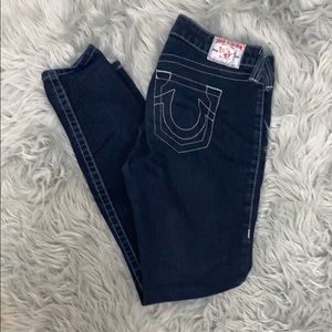 True religion darkwash skinny jean